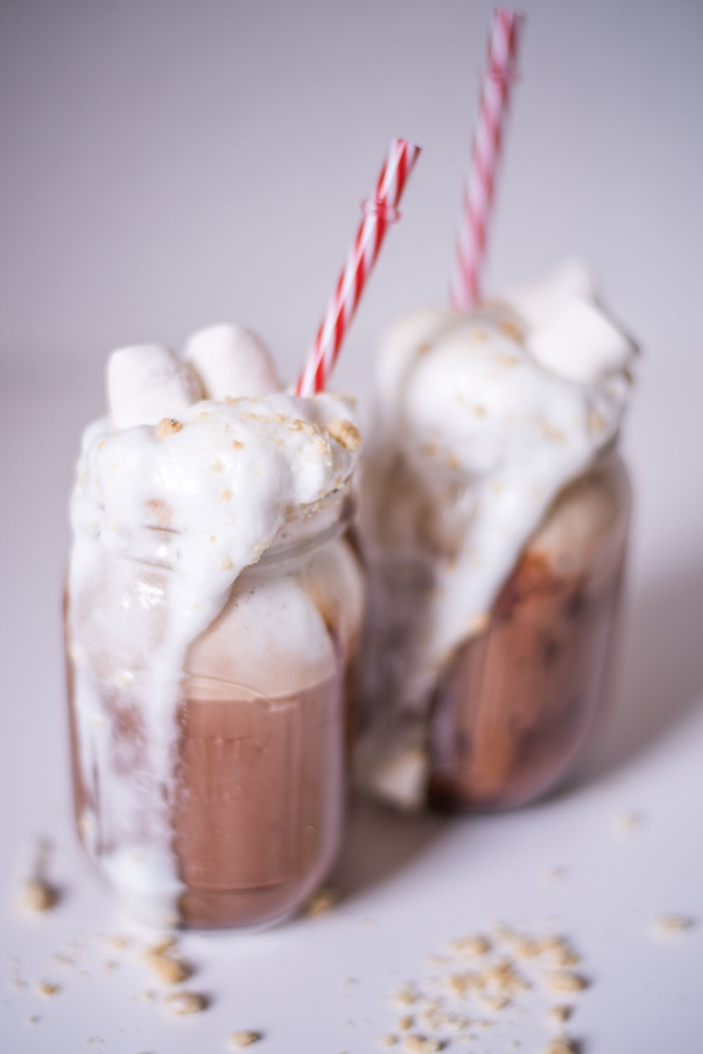 vegan s'mores iced chocolate